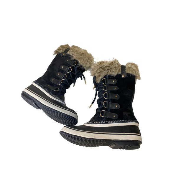 Sorel Women's 7 Joan Of Arctic Waterproof Snow Boots Shoes Black -25F - Picture 5 of 17